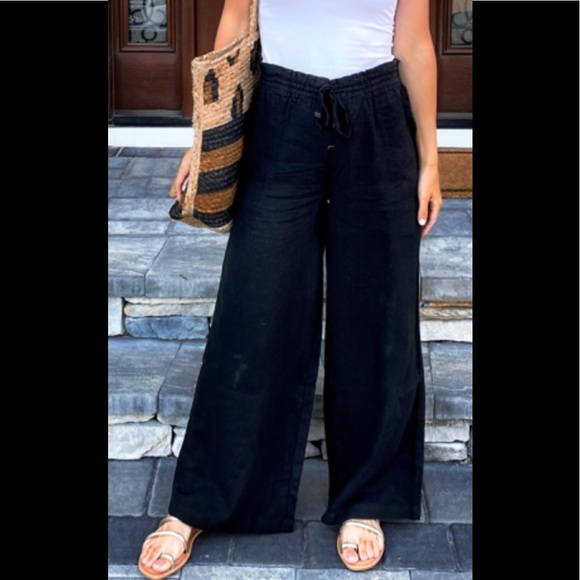 armani exchange linen pants